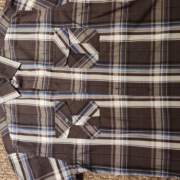 Men's Dress Shirt Bundle Size M George/Chaps/Beverly Hills Polo Club Plaids - Picture 4 of 14